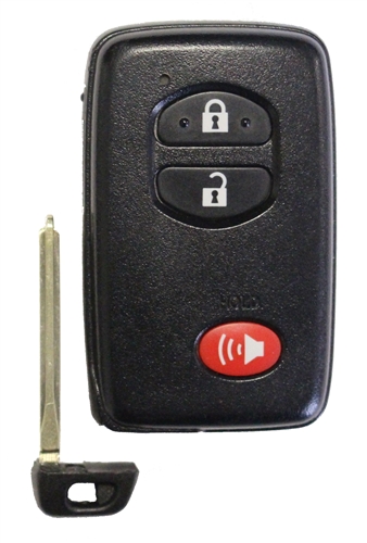 Toyota Land Cruiser 3 Button Black Key Fob HYQ14AEM