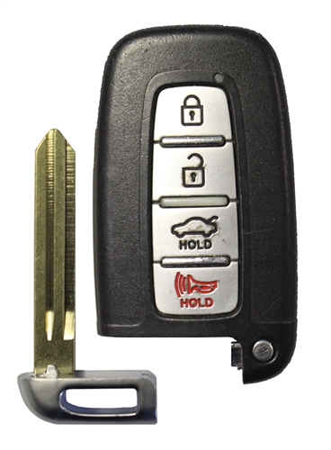 Hyundai Elantra 4 Button Key Fob SY5HMFNA04 w/ standard blade