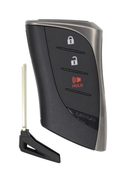 Lexus UX 200 3 Button Key Fob w/ Black Logo